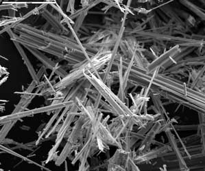 Asbestos Fibres micro imaging. Test you home today to find these dangerous fibres